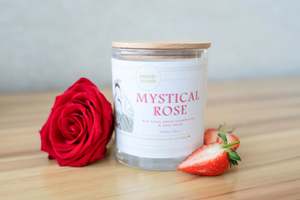 Candles: Soy Candle: Mother Mary - Mystical Rose