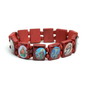 Religious Items: Wooden Catholic Bracelet