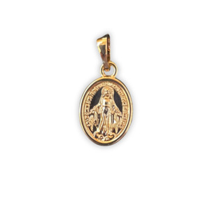 Religious Items: Miraculous Medal Gold Plated - 1.2cm