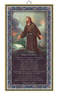 St Francis Plaque - Made in Italy