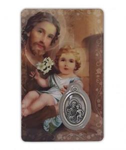 Saints 1: St Joseph - Laminated Card & Medal
