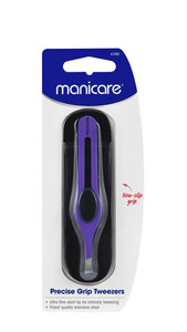 Products: Manicare Precise Grip Tweezers, Purple St Lukes Pharmacy