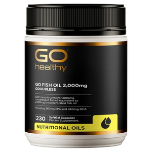 GO Fish Oil 2000mg Odourless 230cap St Lukes Pharmacy