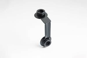 Horserail Top 90° Corner Bracket, 4″ Black – Electric