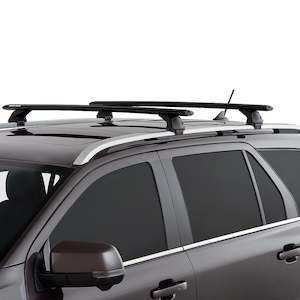 Kia Roof Racks: Kia Sportage 2021-ON (w/ raised rail) - Rhino-Rack Vortex Roof Rack Black - JC-01996