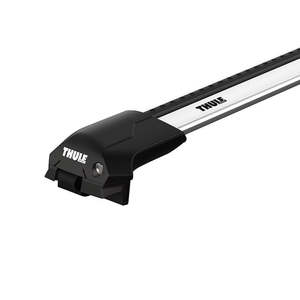 Ford Next Gen Everest 2022-ON (w/ raised rail) - Thule WingBar Edge Roof Rack Silver