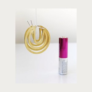 Accessories: Silver Disc Small Stencil Earring