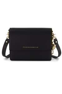 Accessories: BIG TROUBLE BAG + PUFF HEART BAG CHARM - BLACK & GOLD