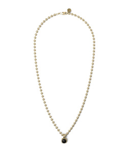 BABY CLAW NECKLACE ONYX - GOLD PLATED