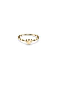 Rings: BABY STOLEN HEART RING - GOLD PLATED