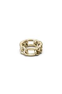 Rings: CURBED SPACER RING - GOLD PLATED