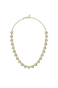 Necklaces: LOVE CLAW INFINITY NECKLACE BELLO OPAL - GOLD PLATED