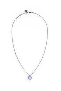 LOVE CLAW NECKLACE BLUE LACE AGATE