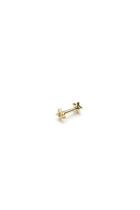 Gold: STOLEN STAR CARTILAGE SINGLE STUD - 9K YELLOW GOLD