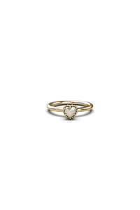 DAHLIA'S HEART RING - GOLD PLATED