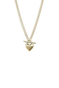 Gold Plated Rings 1: LOVE LOCKET FOB NECKLACE GOLD PLATED