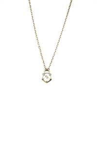 Gold Plated Rings 1: SHIELD NECKLACE GOLD PLATED
