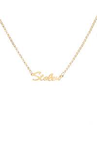 STOLEN SCRIPT NECKLACE - GOLD PLATED