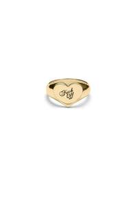 WARM WELCOME HEART RING GOLD PLATED