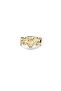 LOVE LOCKET ETERNITY RING GOLD PLATED