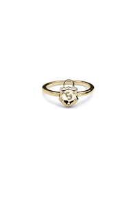 Gold Plated Rings: SHIELD RING GOLD PLATED