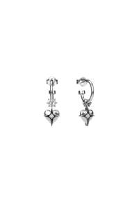 Anchor Sleeper Earrings: CELESTIAL HEART ANCHOR SLEEPERS