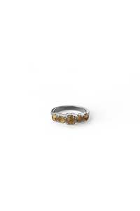 Love Claw Citrine: HALO CLUSTER RING - CITRINE