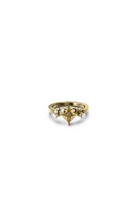 CELESTIAL HEART RING - GOLD PLATED