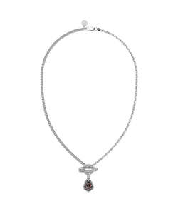 JAGGED TEARDROP PIN NECKLACE