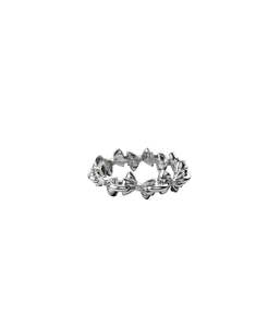 Rings: PIERCED BOW INFINITY RING