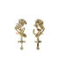 Dusted Rose Earrings - Gold Plated