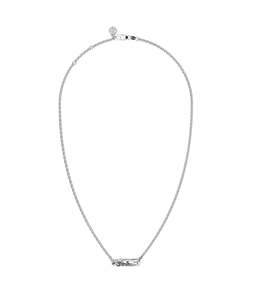 Necklaces: SCRIPTED PIN NECKLACE