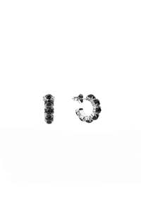 Onyx: HALO CLUSTER EARRING ONYX
