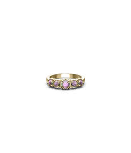 Rings: HALO CLUSTER RING MYSTIC QUARTZ - GOLD VERMEIL