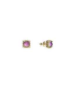 Earrings Collection All: MINI CLAW STUDS MYSTIC QUARTZ - GOLD PLATED