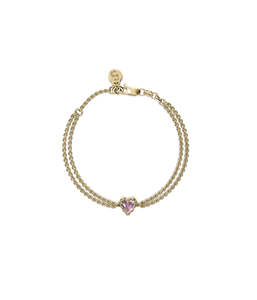 LOVE CLAW BRACELET MYSTIC QUARTZ - GOLD PLATED