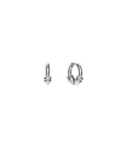 CLOSED FOB HUGGIE EARRINGS