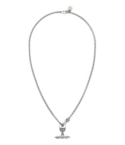 Necklaces: SPIKED FOB NECKLACE