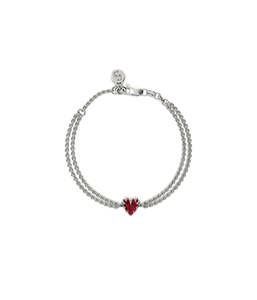 Jewellery: LOVE CLAW BRACELET GARNET