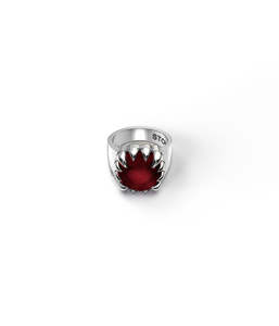 CLAW RING GARNET