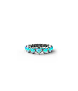 Rings: LOVE CLAW ETERNITY RING BELLO OPAL