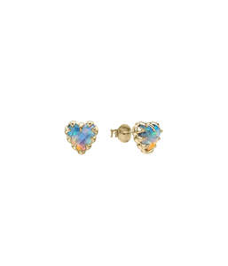 LOVE CLAW EARRINGS BELLO OPAL - GOLD PLATED