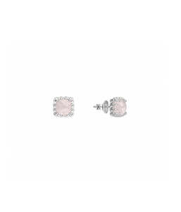 BABY CLAW STUDS - ROSE QUARTZ