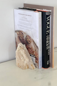 Decor: Guasto Travertine Bookends - Small Pair