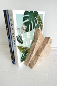 Guasto Travertine Bookends - Large Pair