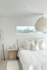 Tables: Bella Travertine Side Table - Single