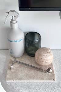 Piatto Beige Travertine Tray - Large