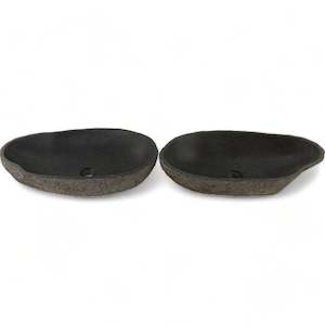 Twin Basins: Twin Series Stone Basins 65.5cm x 36cm x 14.5cm (2395)
