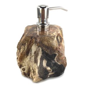 Petrified Wood Soap Lotion Dispensers 100ml 180ml: Luxury Petrified Wood Soap & Lotion Dispenser 100mL (1772)