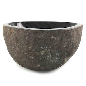 Luxury Stone Bowls: Raw Natural Stone Bowl 31.5cm x 29.5cm x 14.5cm (1588)